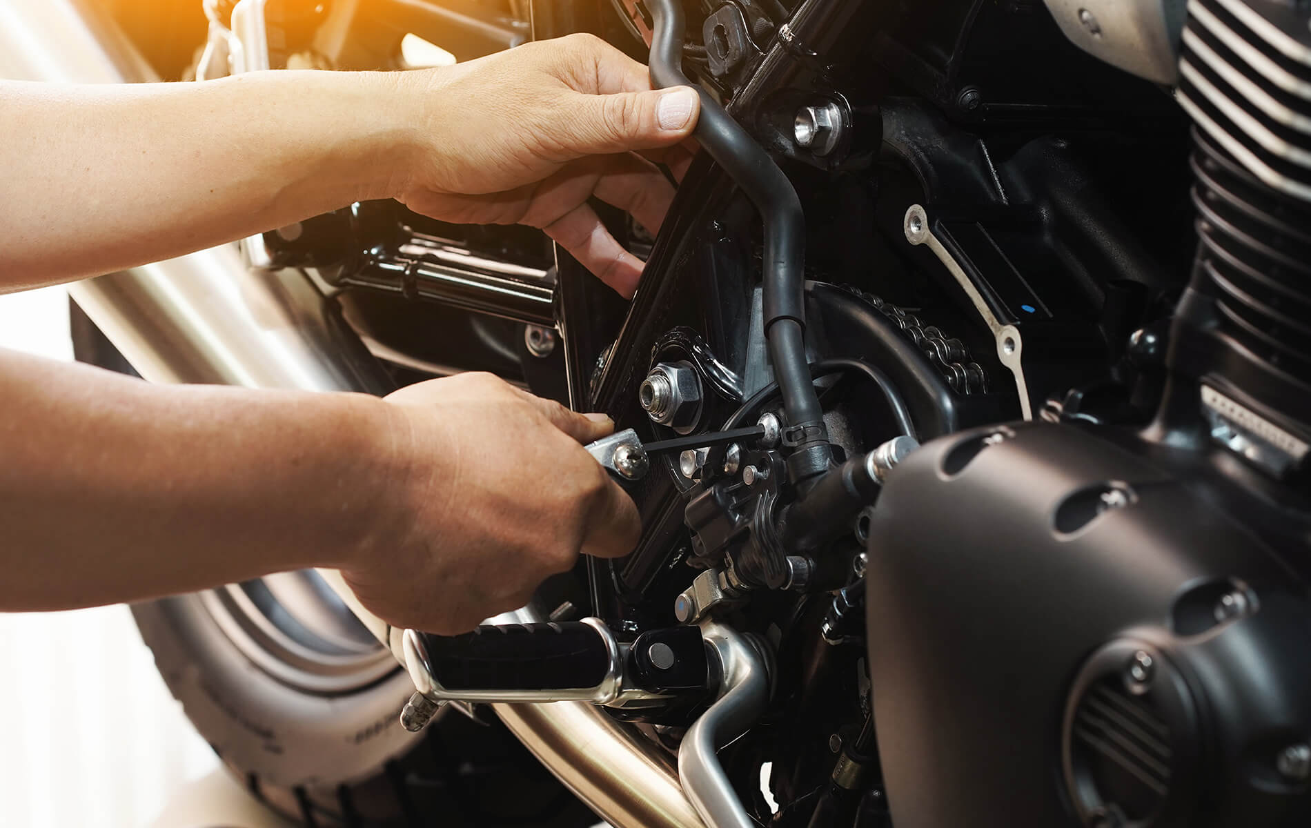 entretien de moto